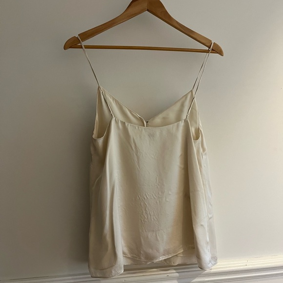 Aritzia Button-Down V-Neck Satin Camisole - Picture 3 of 3